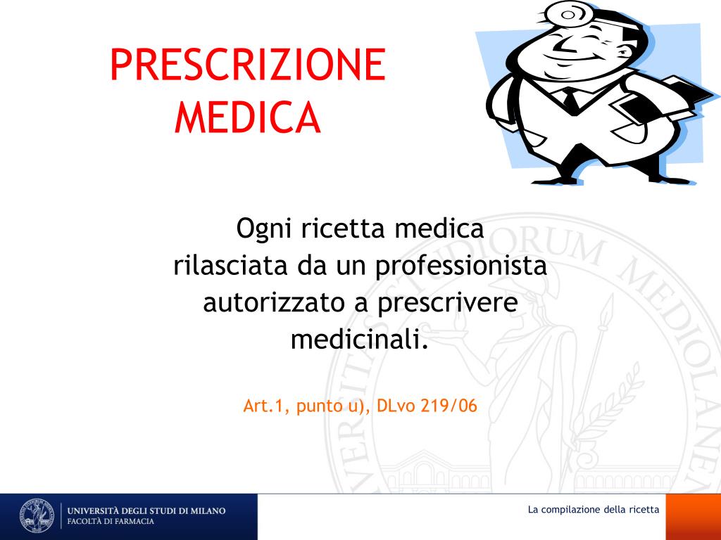 PPT LA PRESCRIZIONE MEDICA PowerPoint Presentation, free download