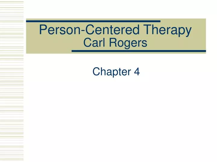 person centered therapy carl rogers n.