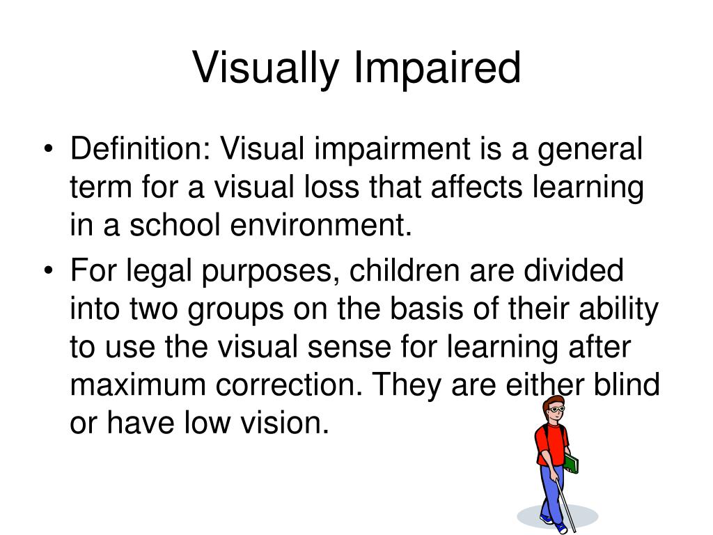presentation for visually impaired