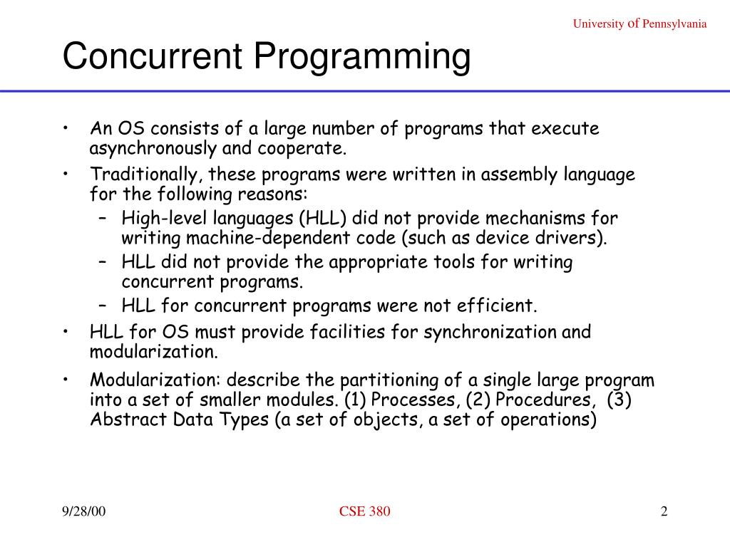 PPT - Concurrent Programming (Critical Regions, Monitors, and Threads ...