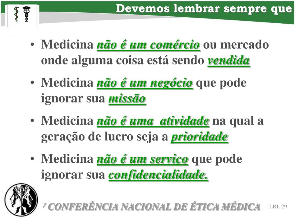 PPT CONFLITOS DE INTERESSES MEDICINA x COMÉRCIO PowerPoint Presentation ID571138