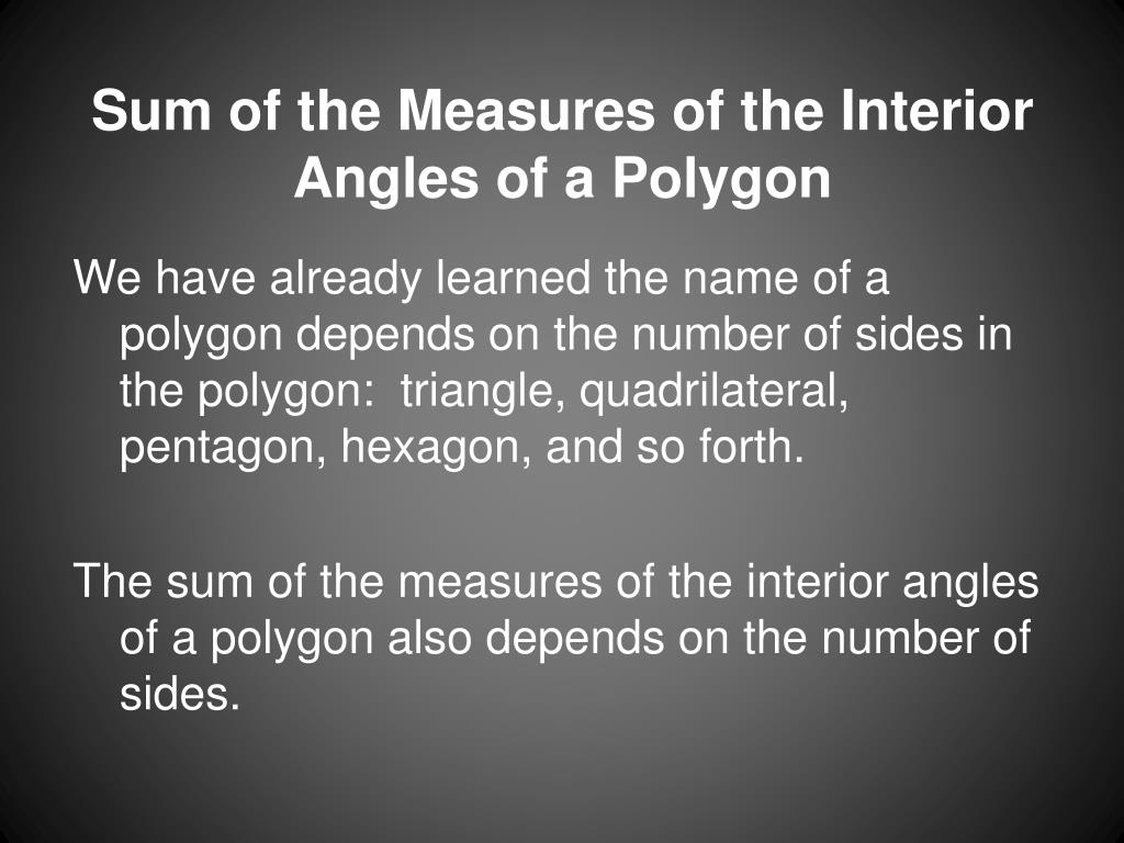 Ppt 8 1 Angles Of Polygons Powerpoint Presentation Free