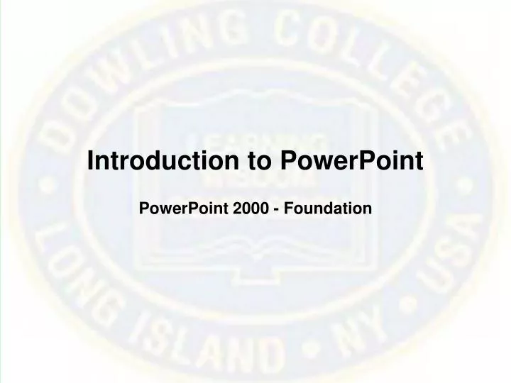 introduction to powerpoint n.