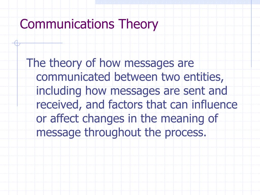 hypothesis theory communication