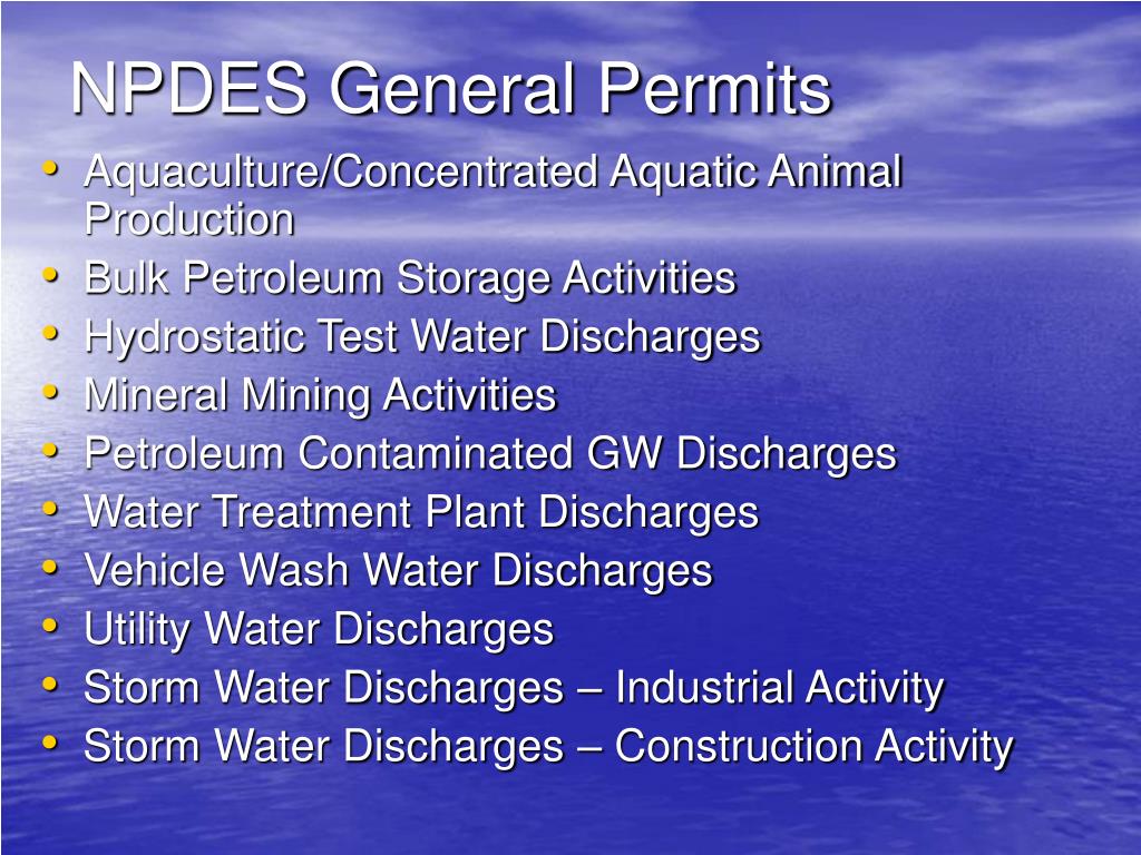 PPT Industrial Wastewater Permitting PowerPoint Presentation, free