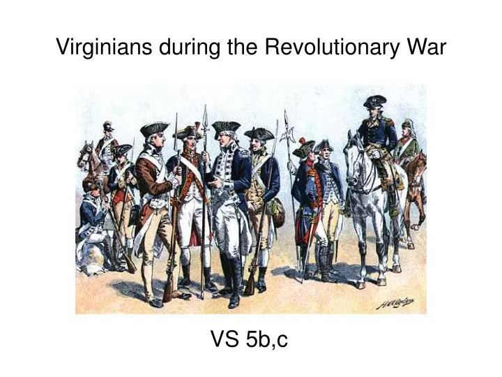 virginians during the revolutionary war n.