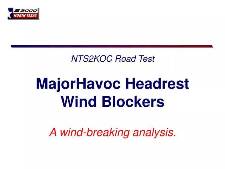 nts2koc road test majorhavoc headrest wind blockers n.