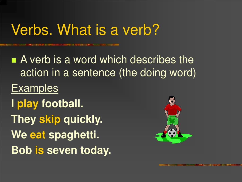 verb definition presentation