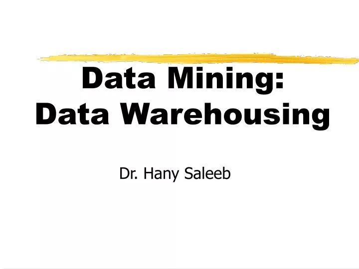 data mining data warehousing n.
