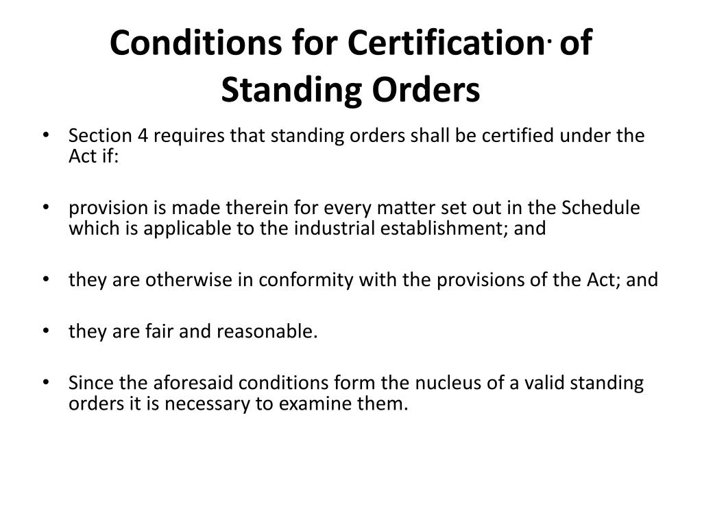 Act order