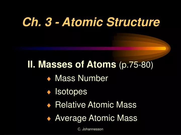 ch 3 atomic structure n.