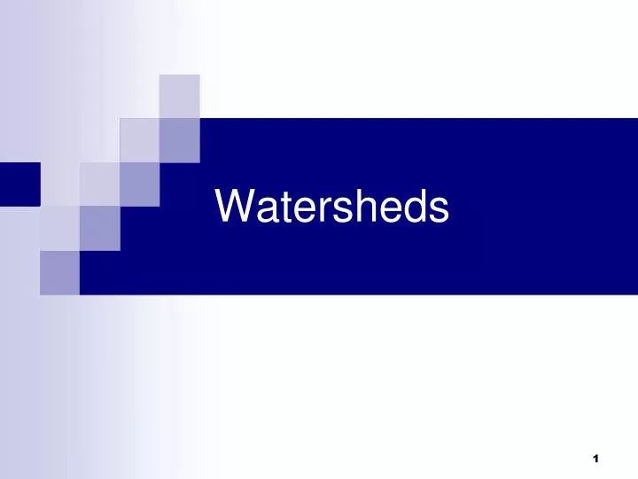 PPT Watersheds PowerPoint Presentation Free Download ID 575053