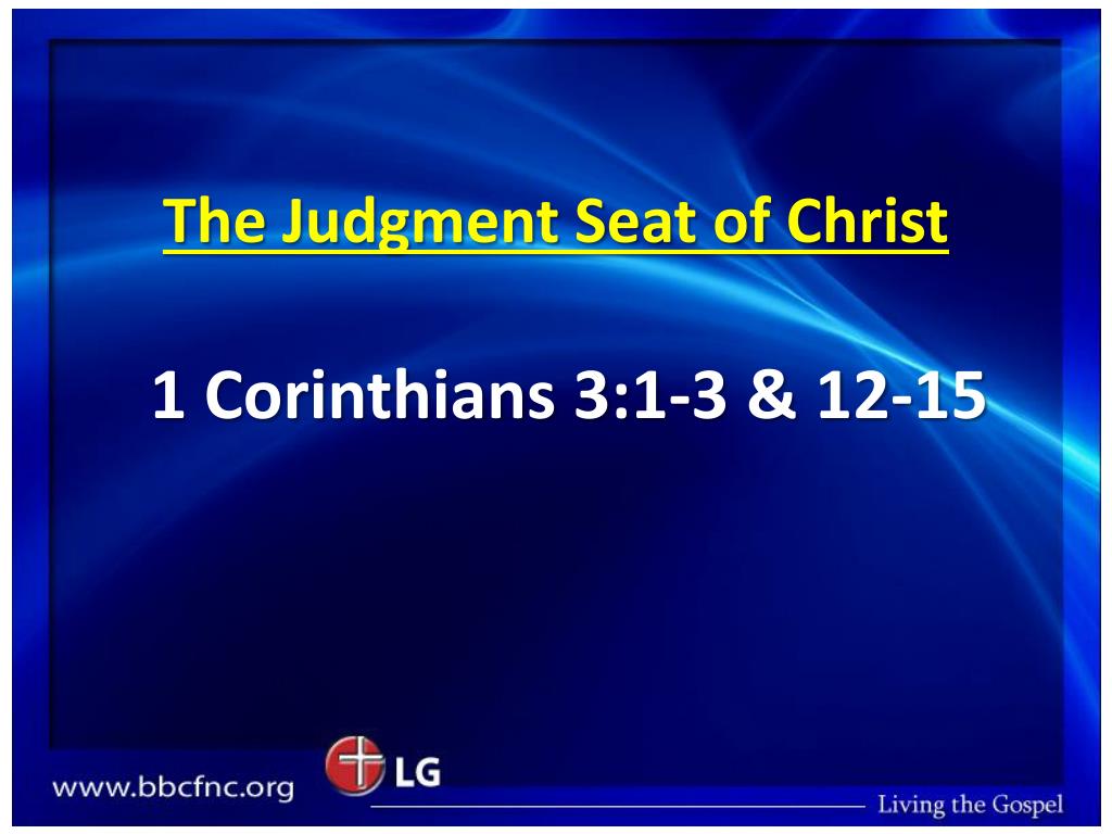 i corinthians 3 judgment seat of christ
