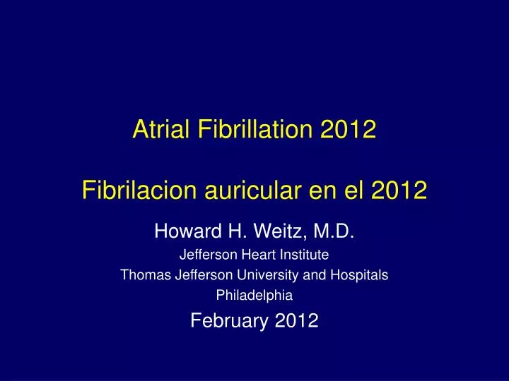 atrial fibrillation 2012 fibrilacion auricular en el 2012 n.