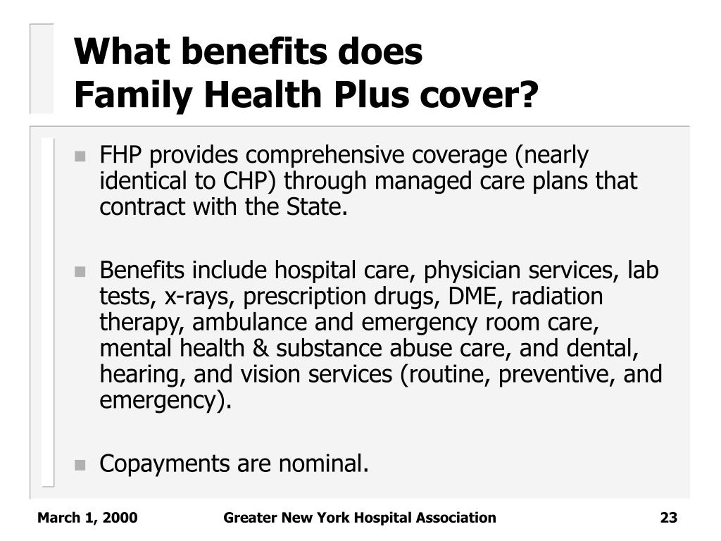 PPT New York’s Family Health Plus Insurance Expansion PowerPoint