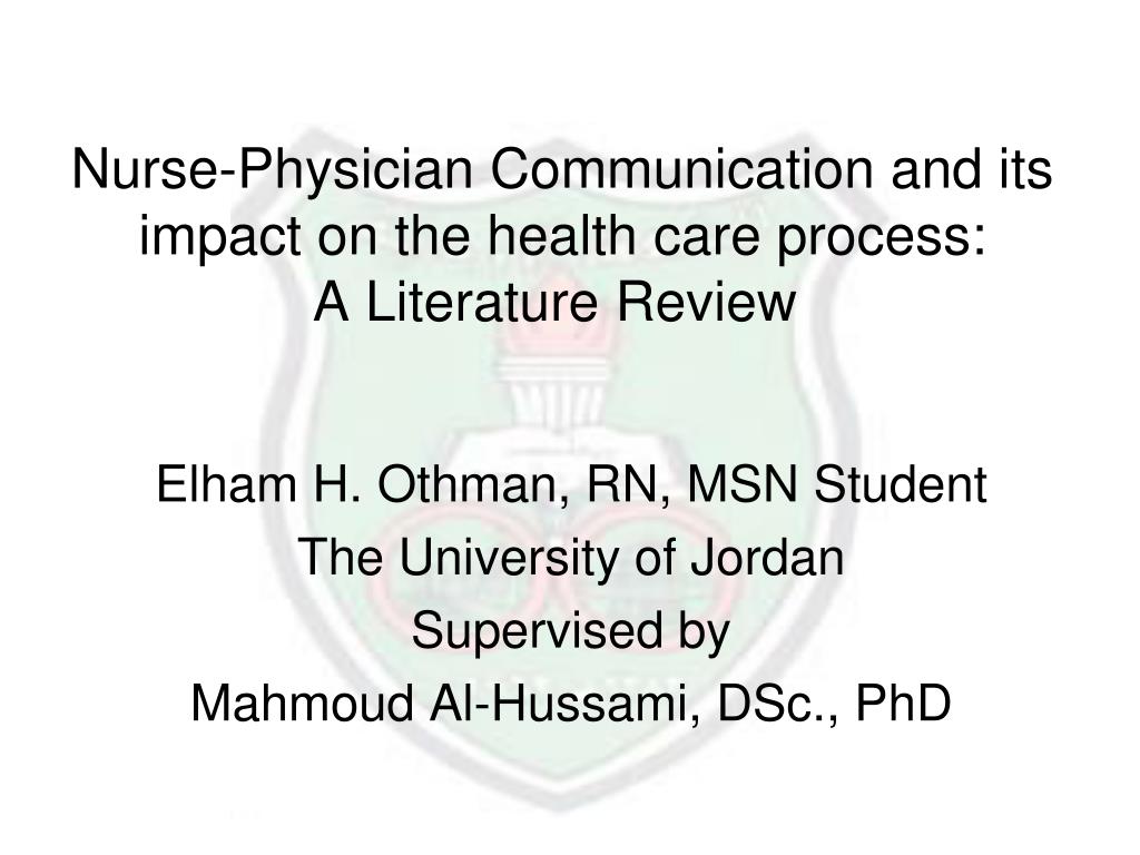 Doctor patient communication literature review