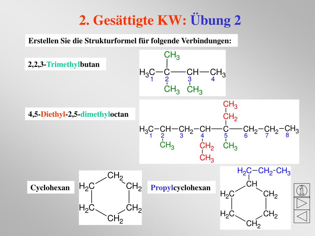 PPT - Nomenklatur organischer Verbindungen nach den IUPAC ...