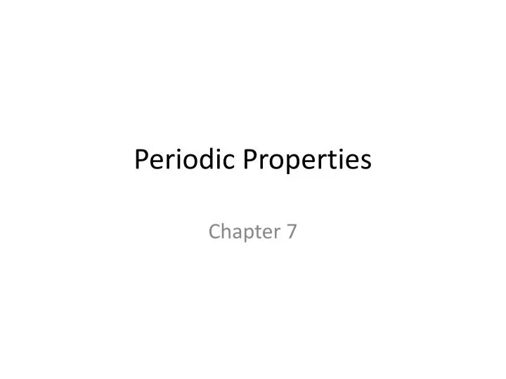 periodic properties n.