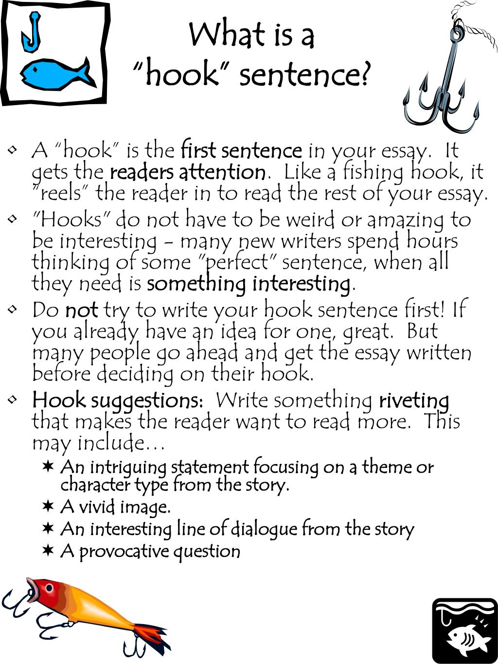 hooks for essays types