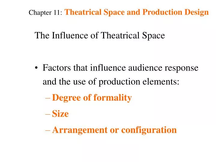 chapter 11 theatrical space and production design n.