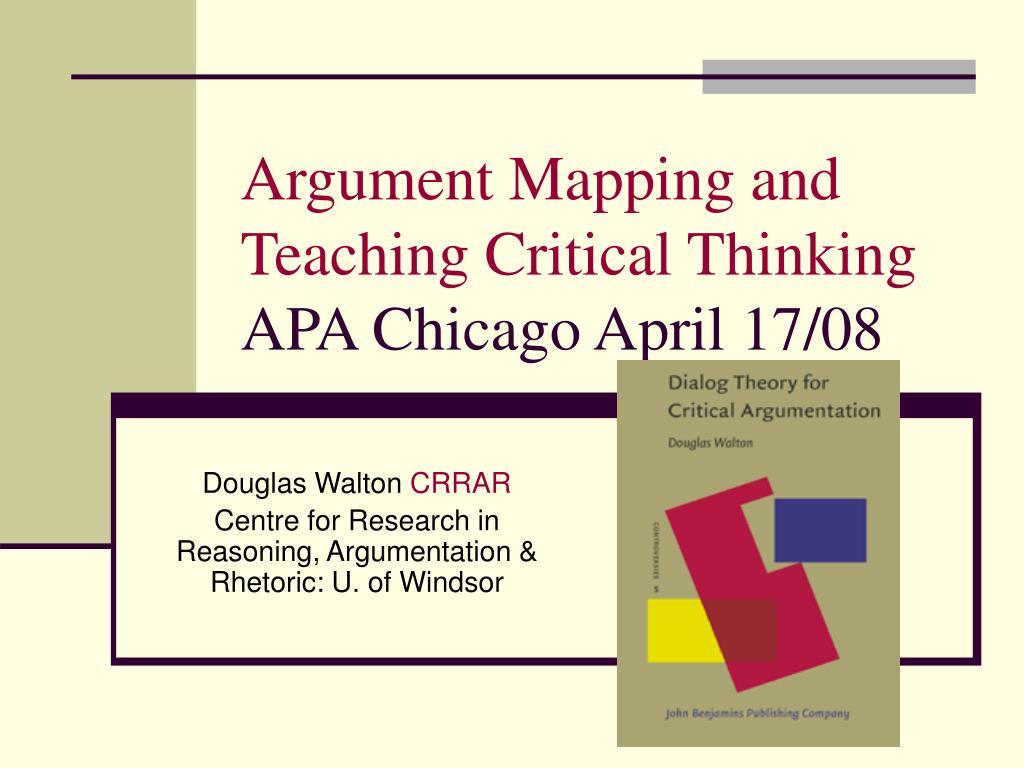 critical thinking argument and argumentation 2nd edition