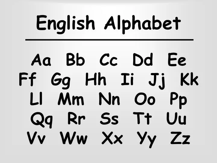 english alphabet powerpoint presentation