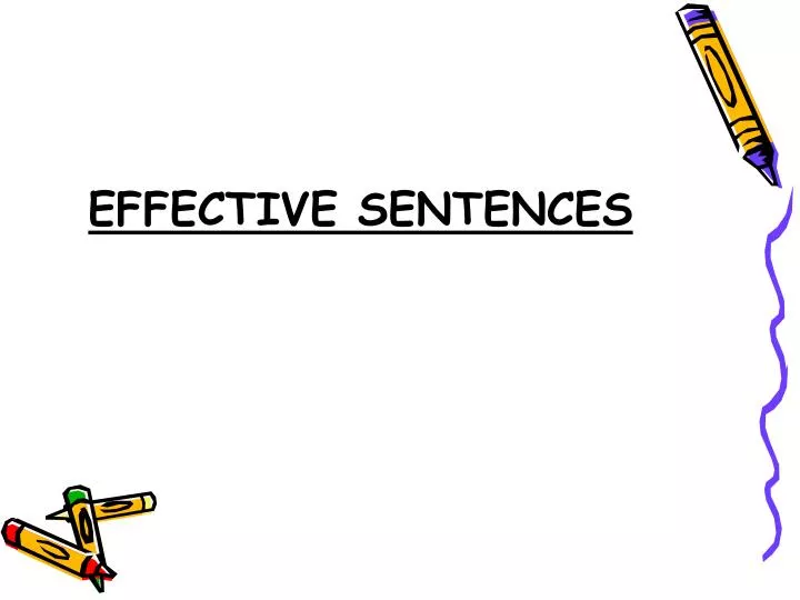 effective sentences n.