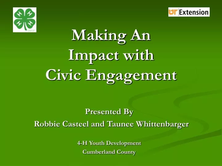 making an impact with civic engagement n.
