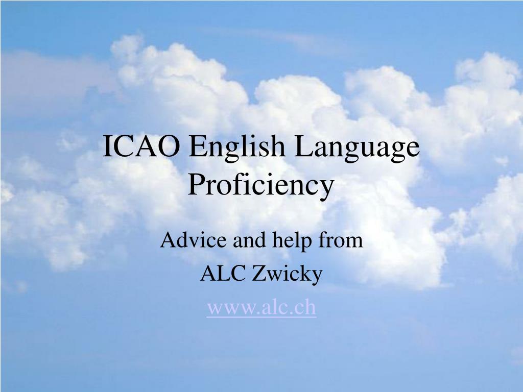 PPT ICAO English Language Proficiency PowerPoint Presentation Free 