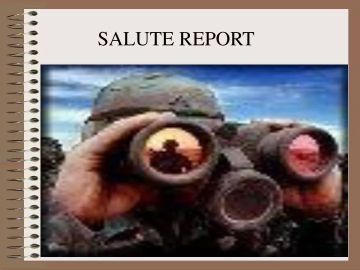 Salute Report Army 10 PPT SALUTE REPORT PowerPoint Presentation, free download ID580171