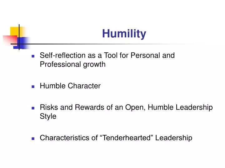 humility n.