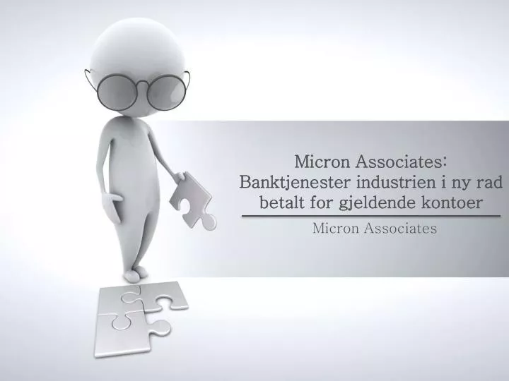 micron associates banktjenester industrien i ny rad betalt for gjeldende kontoer n.