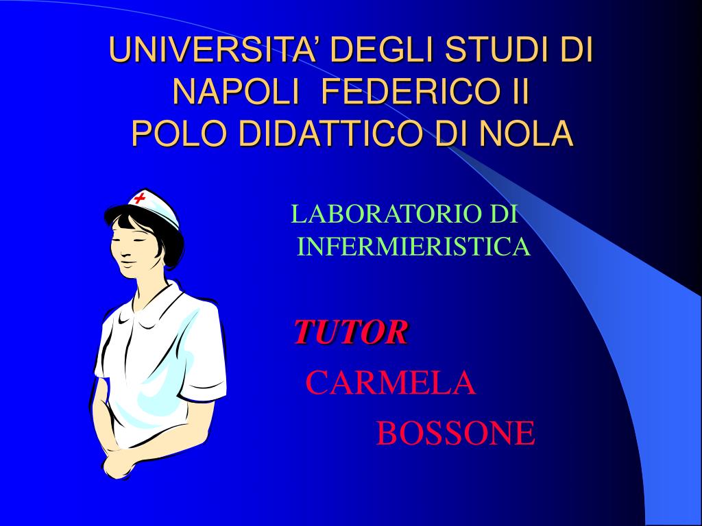 PPT - UNIVERSITA' DEGLI STUDI DI NAPOLI FEDERICO II POLO DIDATTICO DI NOLA  PowerPoint Presentation - ID:581152