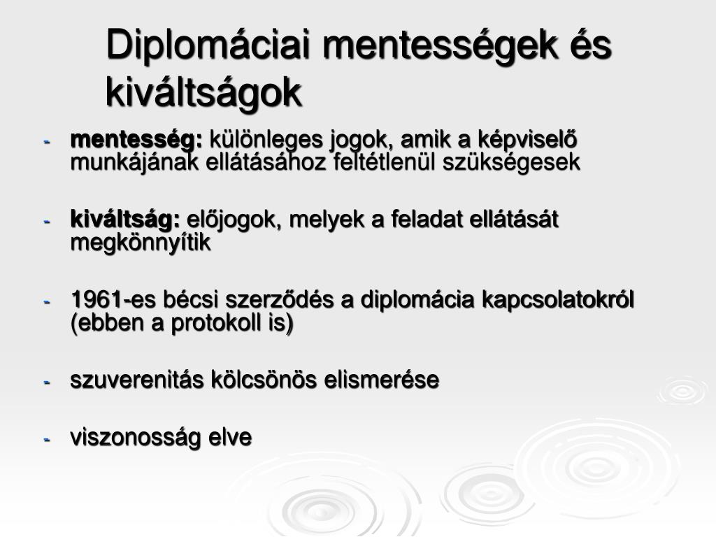PPT Diplomáciai protokoll és etikett 7. PowerPoint