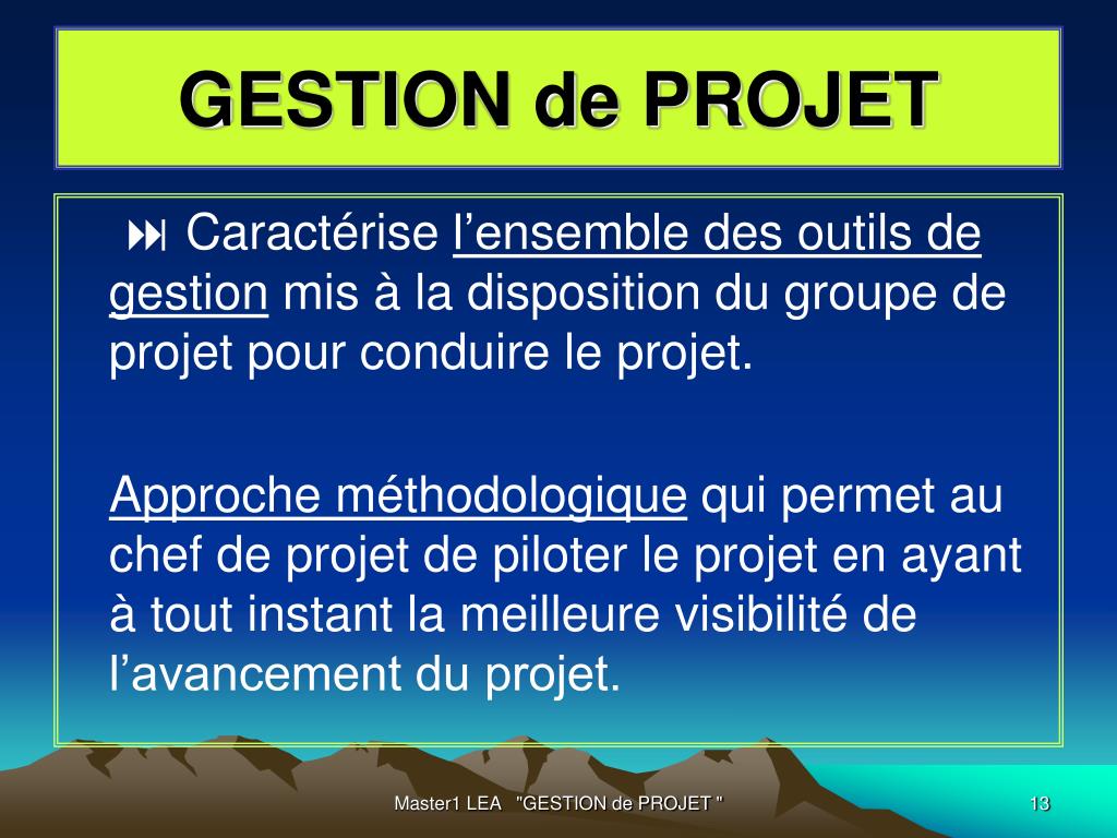 PPT  " GESTION DE PROJET " PowerPoint Presentation, free download  ID
