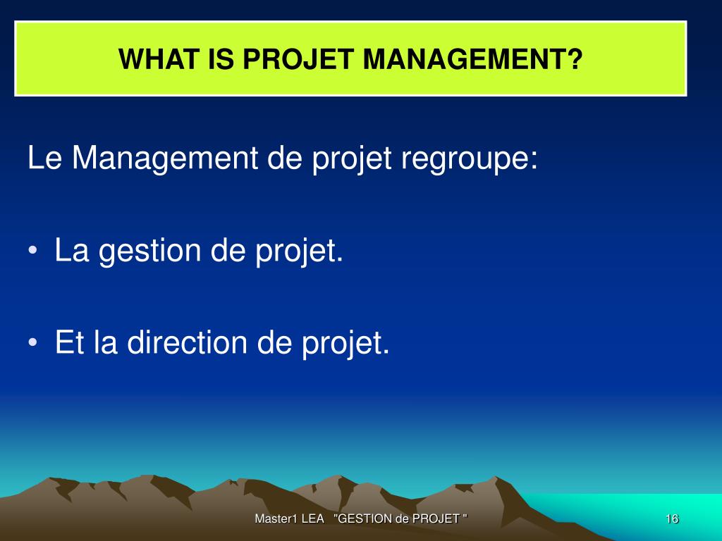 PPT  " GESTION DE PROJET " PowerPoint Presentation, free download  ID