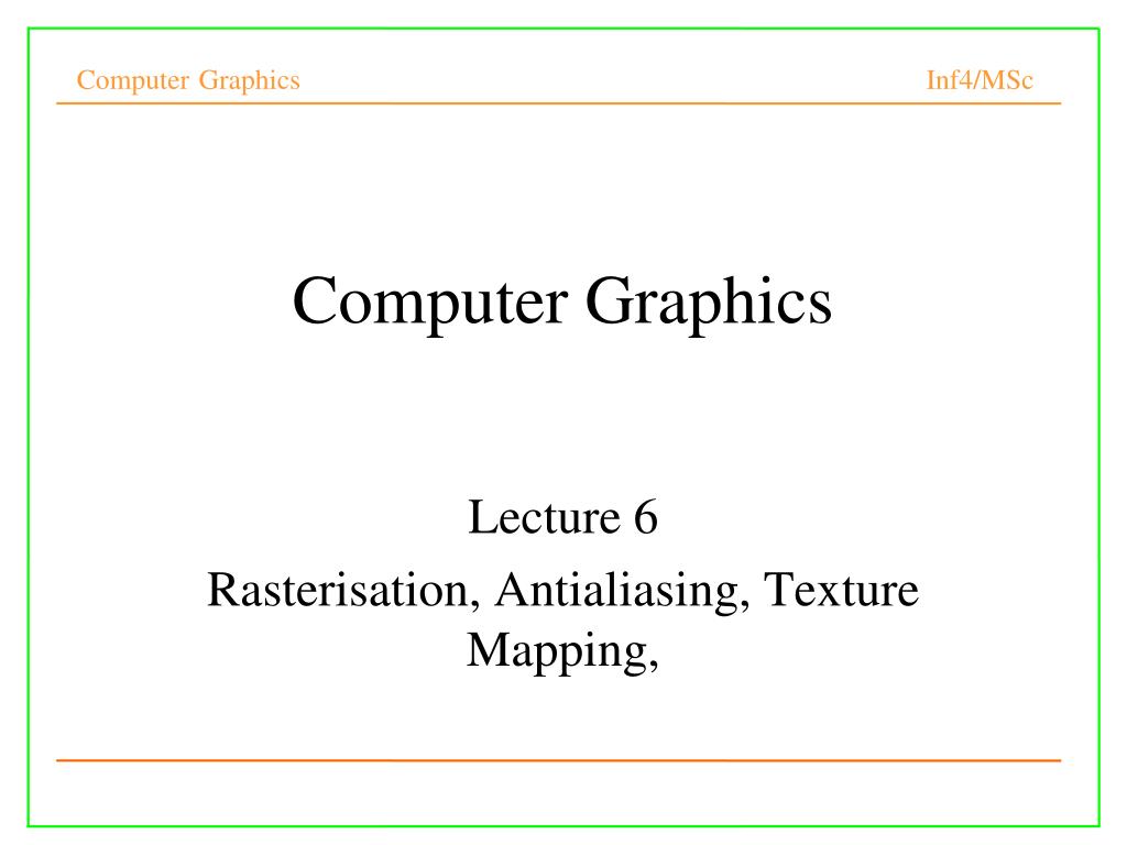 Computer Graphics Texture Mapping - ppt download