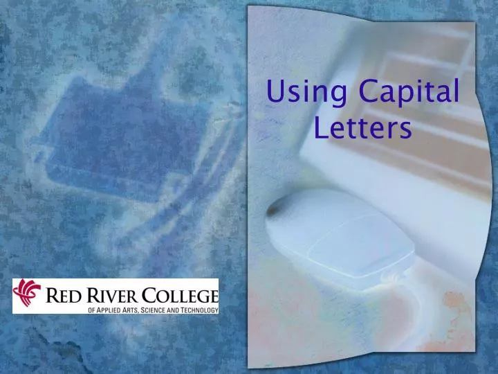 using capital letters n.