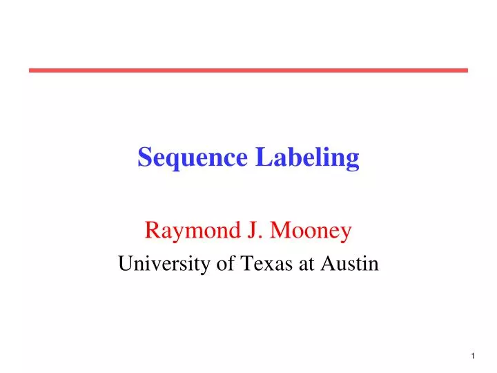 sequence labeling n.