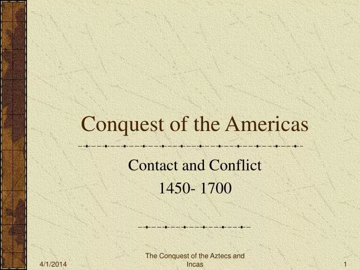 conquest of the americas n.