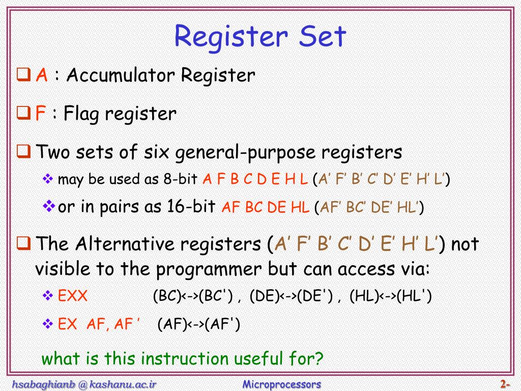 PPT - 8086 & Z80 µP PowerPoint Presentation, free download - ID:583806