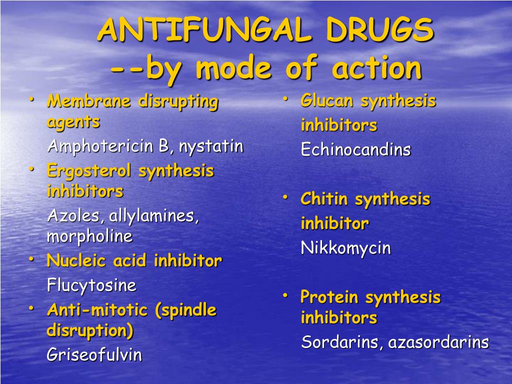 PPT ANTIFUNGAL DRUGS Modes of Action Mechanisms of Resistance