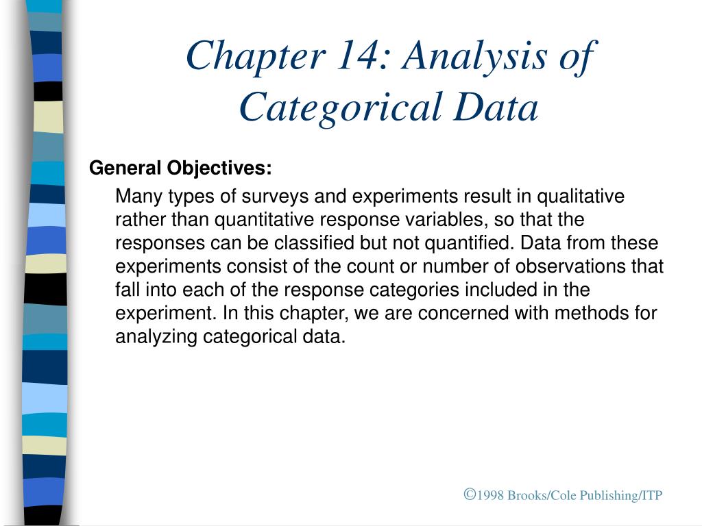 PPT - Chapter 14: Analysis of Categorical Data PowerPoint Presentation -  ID:584512