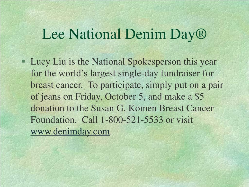 Share more than 79 lee national denim day latest