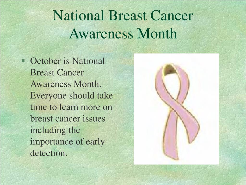 PPT - National Breast Cancer Awareness Month PowerPoint Pertaining To Breast Cancer Powerpoint Template