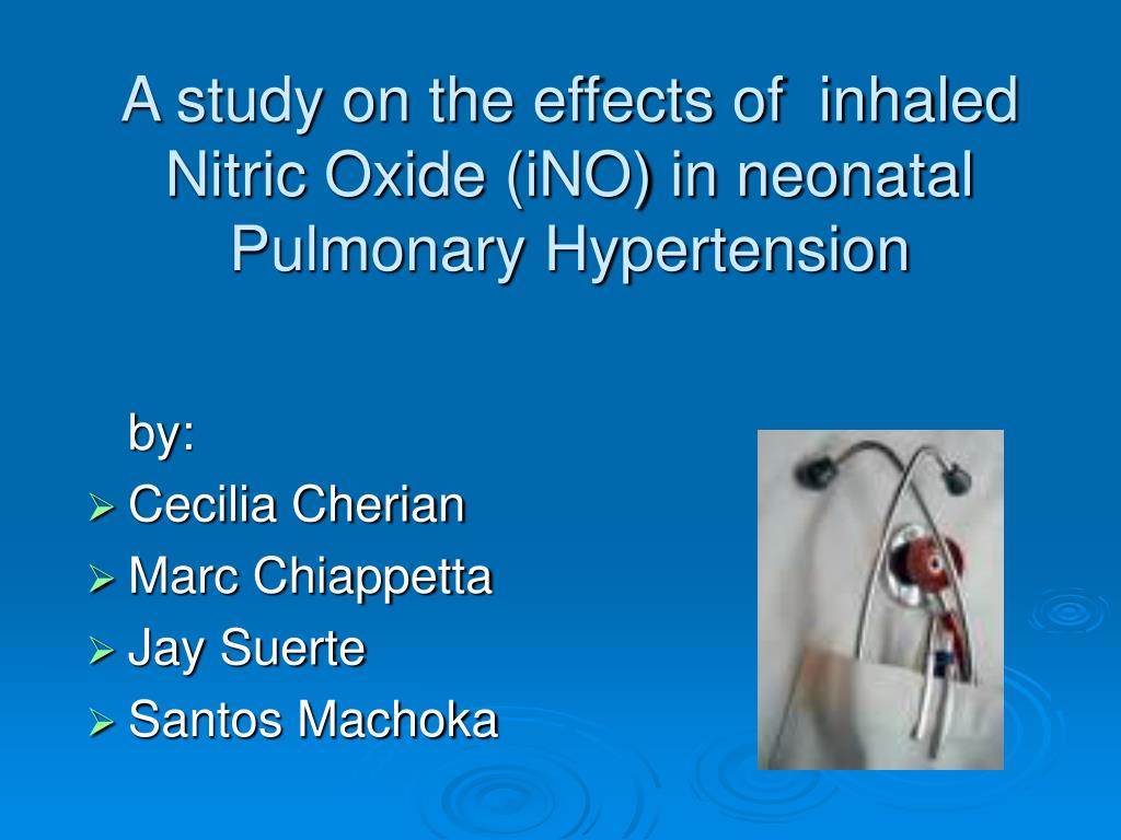 PPT Inhaled Nitric Oxide PowerPoint Presentation, free download ID