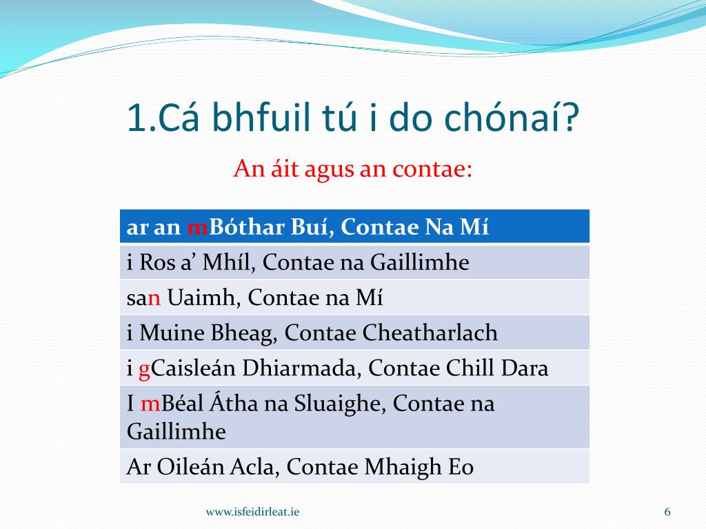 PPT - Áit Chónaithe PowerPoint Presentation, free download - ID:586561