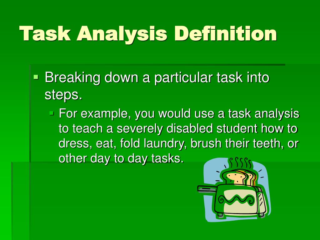 importance of task analysis in education
