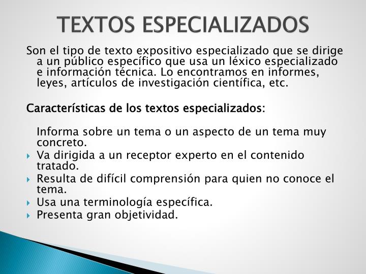 PPT LOS TEXTOS EXPOSITIVOS PowerPoint Presentation ID