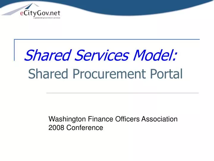 shared services model shared procurement portal n.